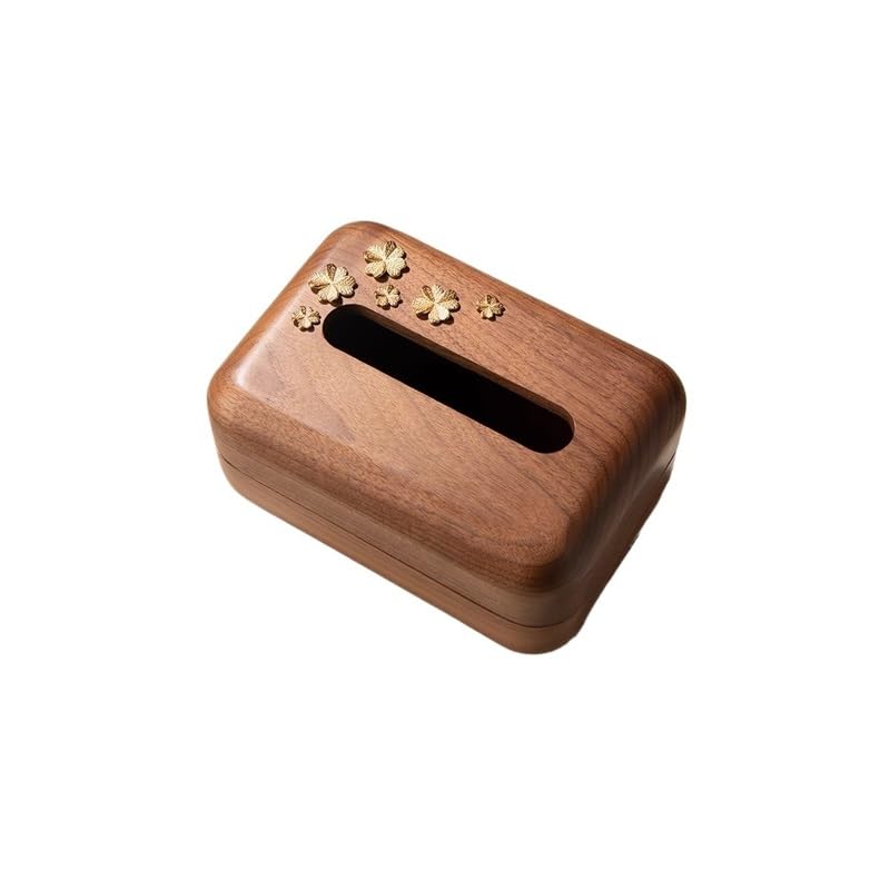 Copertura per fazzoletti in legno massiccio, per soggiorno, tavolino, tavolo da pranzo, superficie, per la casa, portatovaglioli per ristoranti (A)