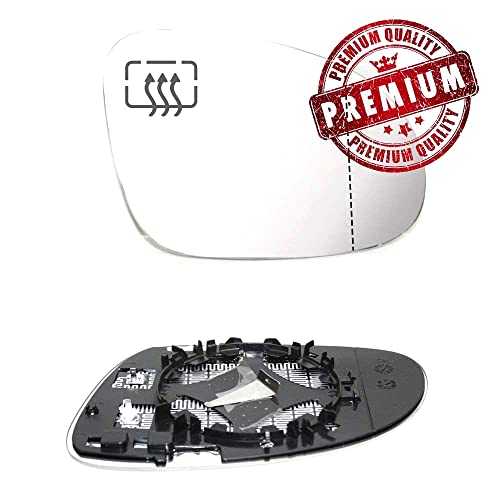 Right Side Wing Mirror Glass & Base Wide Angle Heated Compatible With Golf V 2004-2008 OEM 1K0857522