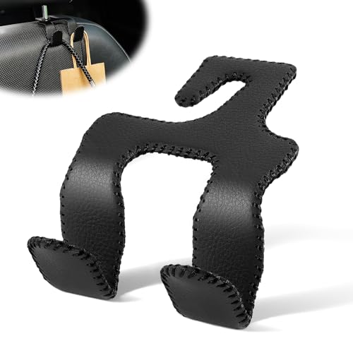 LivTee Upgraded Superior Leather Car Seat Back Headrest Hook, 2