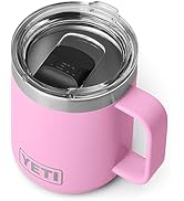 YETI Rambler 10 oz Stackable Mug, Vacuum Insulated, Stainless Steel with MagSlider Lid, Power Pink