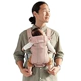 BabyBjörn Baby Carrier Mini, 3D Mesh, Dusty Pink | Newborn Carrier (7-25 lbs), Ergonomic, Easy-to-Use