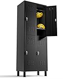 TwinThink Armadietti Spogliatoio. 180 x 65 x 40 cm Armadietti in metallo a 4 ante Armadiet...