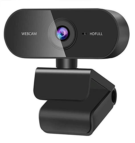 Webcam PC con Micrófono, Webcam Portátil para PC, Full HD 1080P Webcam USB con Streaming Cámara Reducción de Ruido para ordenador portátil/PC, Estudio en línea, Videollamadas, Grabación, Conferencias