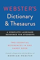 Webster's Dictionary & Thesaurus 1596950854 Book Cover
