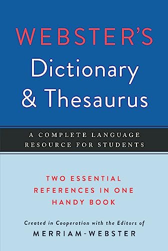 Webster's Dictionary & Thesaurus, Newest Edition