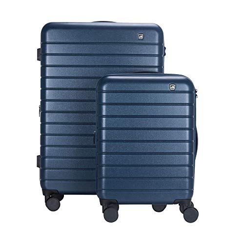 Image of Sherrpa Destiny Hardside Collection Polycarbonate Expandable Luggage Trolley with Spinner Wheels & TSA Approved Combination Lock - Set of 2 (Cabin Size - 25 inch& 20 inch)