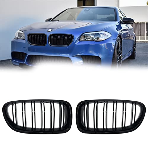 Parrilla delantera negra de listones dobles para BMW 520d 530d 540i F10 F11 F18