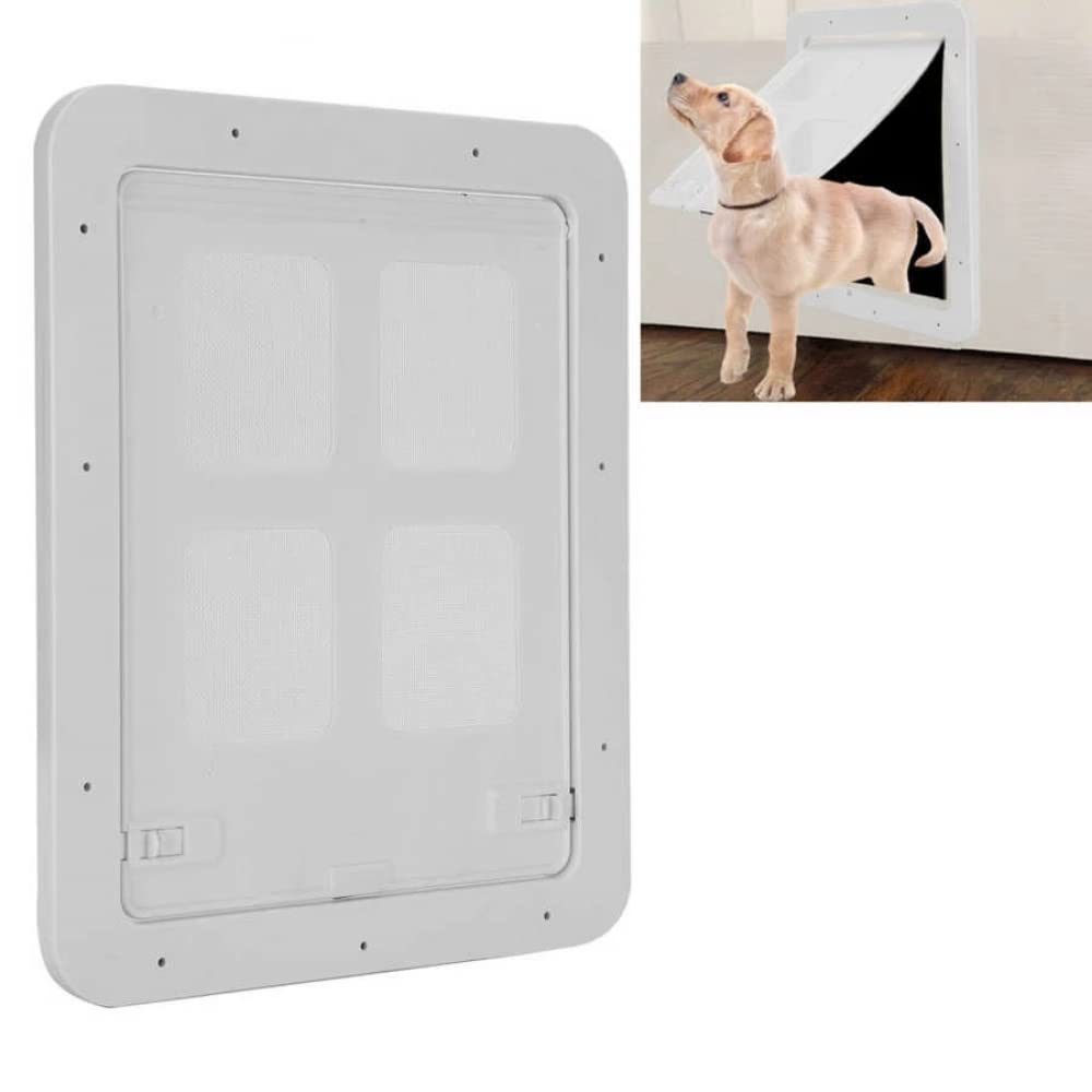 YXSH Haustier-Hundetür Mit Magnetischer Klappe Fenstertür Anti-Biss-Tür Für Kleine Hunde Katzen Katzen Hunde-L