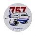 Boeing 757 Pudgy Plane Sticker