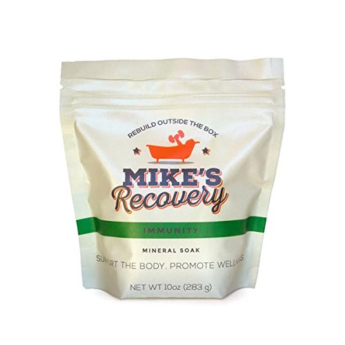 Mike's Recovery Alivio mineral remojo - Restauración muscular de sal de baño - Recuperación Mikes (10 onzas)