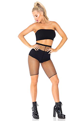 Leg Avenue Women's Industrial Fishnet Biker Shorts