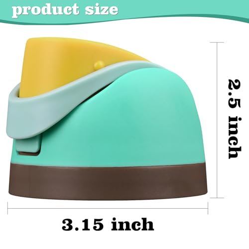 Moukiween Replacement Cap for Owala Freesip Bottle, One Button Water Bottle Top Lid Accessories Compatible with Owala Cup 16oz 24oz 32oz 40oz, BPA-Free, No Water Leakage, Dark Green