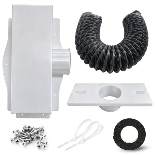 Upgraded 4 Under Cabinet Toe Kick Ducting Kit with Rust-Proof Coating