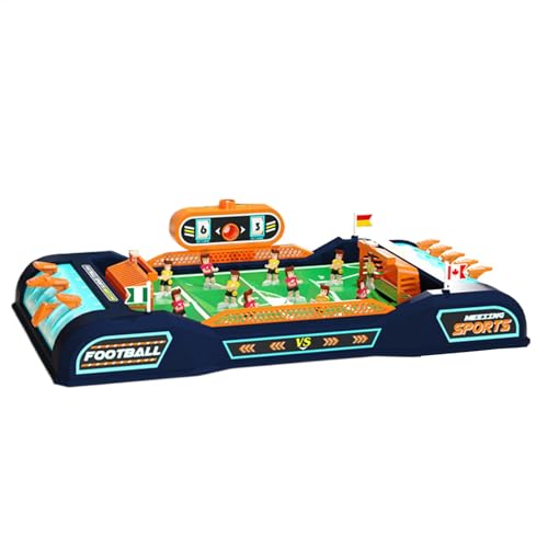 Lunaobrik Tischfußballspiel, Tischfußball - Tabletop Brettspiel Interactive Toys,Tragbarer Fußball -Set -Bildungsspielzeug mit Score -Keeper für Zuhause, Camping, Reisen
