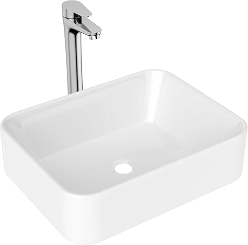 Miniatura 167 de Ordear - Lavabo de baño color blanco, para encimera.