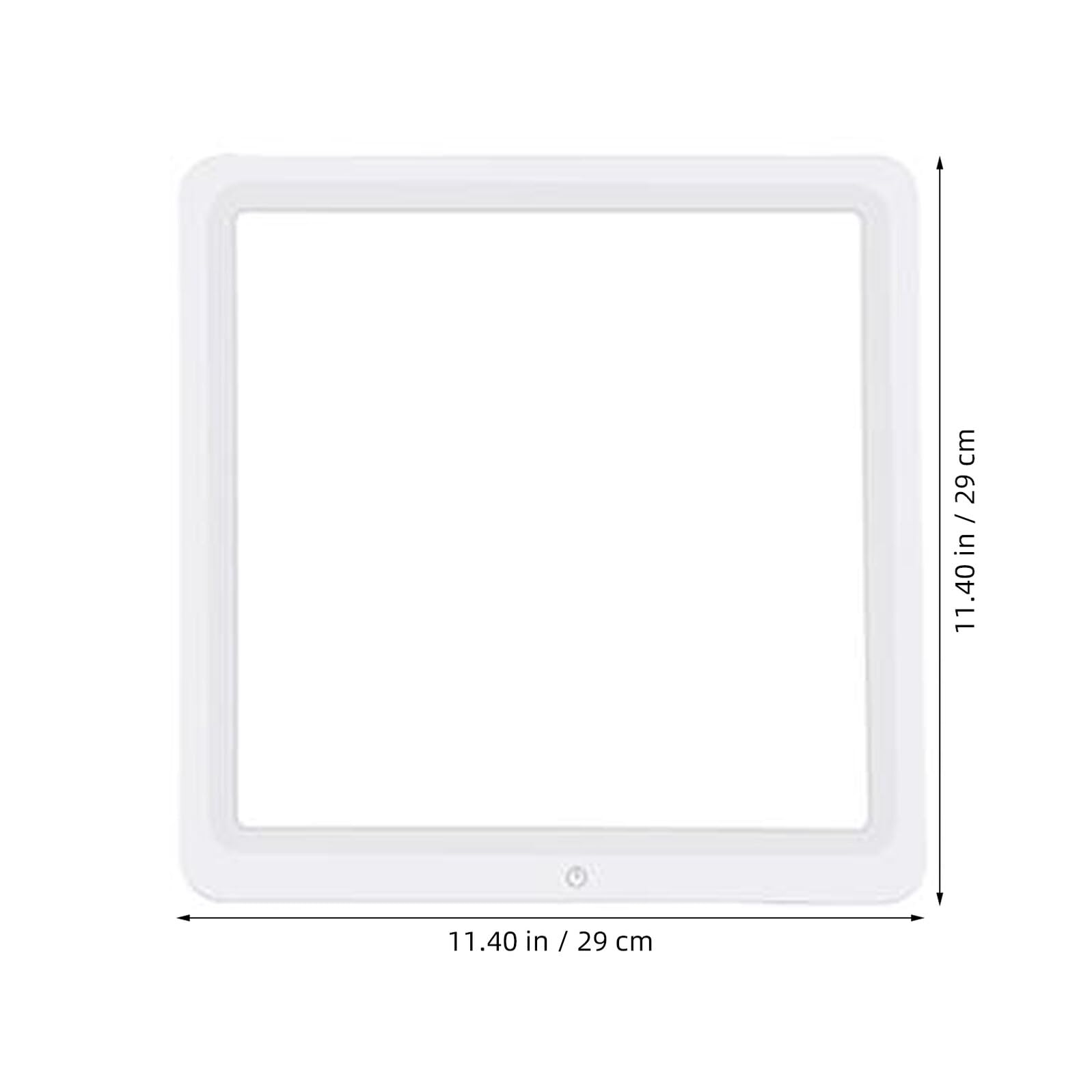 IMIKEYA Luce LED portatile per fotografia 30 cm bianca senza ombra pannello touch illuminazione per registrazione video studio interno