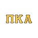 Pi Kappa Alpha Twill Letter Hoody Drk Hth Large Dark-heather