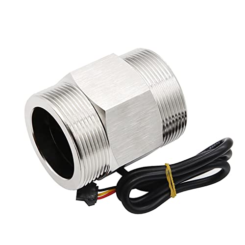 Sensor de flujo de agua para tubería de 1-1/2 pulgadas e interruptor de acero inoxidable DC 3