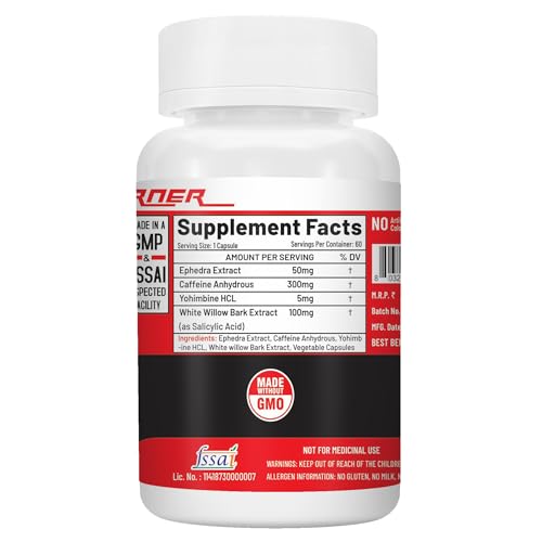 Image of inchNutriJa ECA Stack inch | Ephedra Extract, Caffeine Anhydrous, Yohimbine HCL | Energy, Focus & Active Lifestyle Support | 60 Vegetarian Capsules