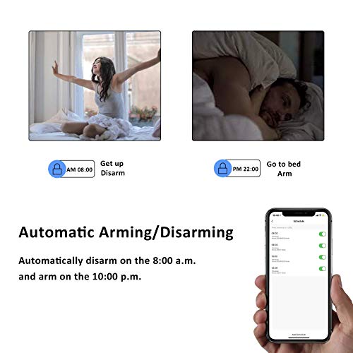 Wifi Door Alarm System, Wireless Diy Smart Home Security System, With Phone App Alert, 8 Pieces-Kit (Alarm Siren, Door Window Sensor, Remote), Work With Alexa, For House, Apartment, Alpha By Tolviviov #TOP6