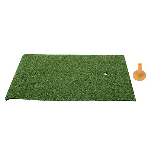 Golfer Hitting Mat with Tees, Foldable Turf Grass Mat for Driving and Golfer Hitting Mat Artificial Turf Mat for Indoor/Outdoor Practice, Ideal for Indoor or Outdoor Backyard Training