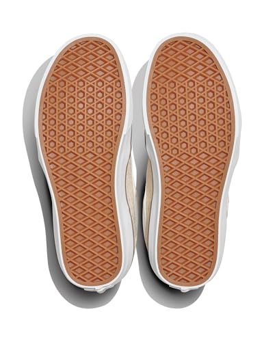 Vans Vans Women's Brooklyn Deluxe Shoe - Low-Top Fashion Sneakers for Casual Wear. Natural Linen Classic Cream. 7