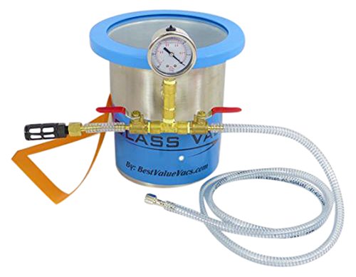 Best Value Vacs GV1S Stainless Steel Tall Chamber, 1 gal