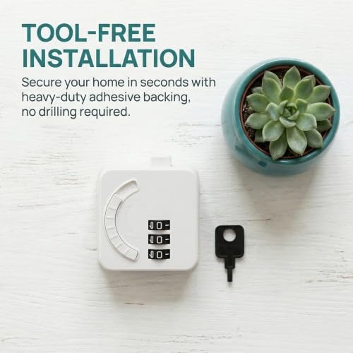 Fridge Lock with Code, No Drilling, Child Lock Cabinet and Drawer with Password, White (Pack of 1), Safety Latch for Fridge, Freezer, Drawers, Windows, Washing Machine