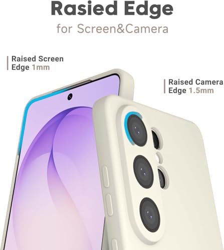 Image of DIZORO Microfiber Candy Case Compatible for Samsung S26 Ultra Smooth Touch Cushion Liquid Soft Silicone Gel Rubber Phone Cases Non-Slip Full Body Protective Shockproof Back Cover - Stone OG
