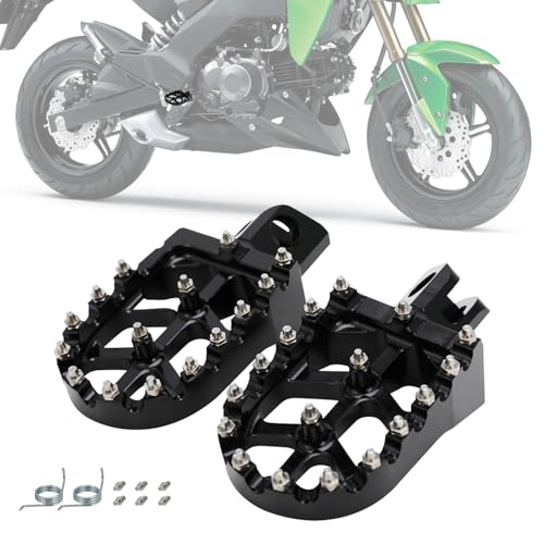 Repose-pieds de moto CNC pour Z125 noir contre le glissement