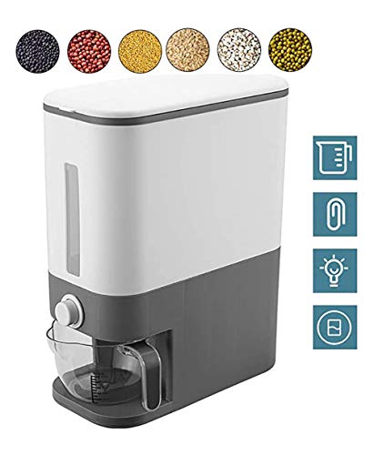 image for Besdas Sealed Grain Container Rice Bucket Rice Storage Box Food Storag