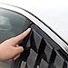 TKREENO for Toyota Camry 2018 2019 2020 2021 2022 2023 2024 Rear Side Window Louver Decorate Cover Rear Air Vent Window Louvers Blinds Covers Auto Accessories (Bright Black)