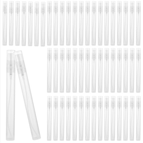 QTLCOHD 120 Pcs 10 ml Spray Bottle Mini Perfume Sample Bottles Empty Plastic Refillable Atomizer Fine Mist Portable Spray Bottle for Travel Perfume Essential Oil