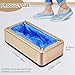Automatic Shoe Cover Machine with 200 Disposable Shoe Covers Auto Shoe Covers Dispenser for indoors Use Disposable Non-slip Waterproof Shoe Covers for Home, Offices, Factories (Gold)