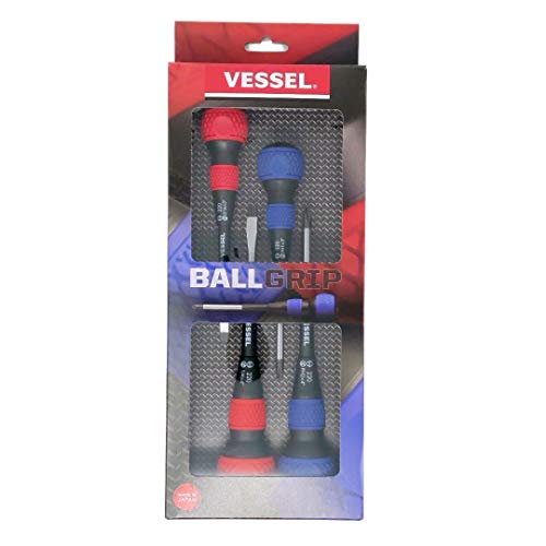 Vessel - Ball Grip Screwdriver 4Pc. Set No.2204Cs #TOP6