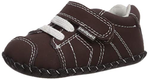 pediped Originals Jake Crib Shoe (Infant/Toddler),Chocolate Brown,Extra Small (0-6 Months)