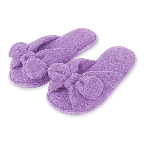 Pantufa Antiderrapante Com Laço Super Confortavél e Resistente (39/40, Lilás)