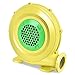 RELAX4LIFE Pompe Électrique Gonflable avec Moteur en Cuivre 350W/450W/680W, Souffleur d'air avec Ventilateur pour Château Gonflable, Maison Gonflable de Rebond de l'eau, Cavalier, Jaune (350W)