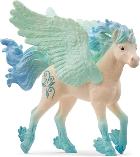 Schleich BAYALA | Poulain de Licorne Tempête 70824 | Figurine Fantastique fidèle aux détails | Cadeau pour Filles et garçons | Figurine Magique à...