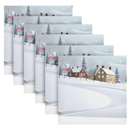 Set de 6 Servilletas de Tela Cuadradas 50.5x50.5 cm miniatura 6