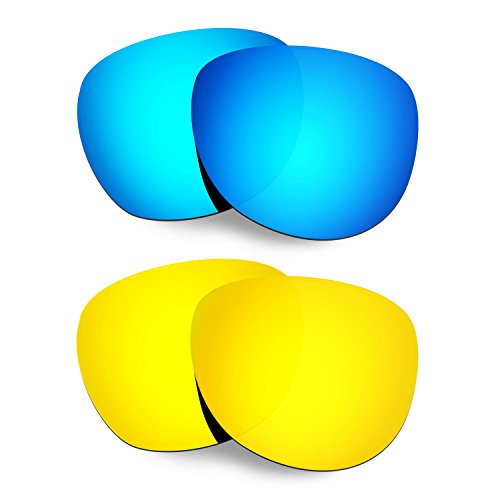Lentilles Oakley Stringer Bleu et Or 24K : Verres de Rechange Renforcés