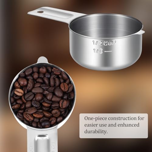 Vaso medidor 1/2 taza acero inoxidable 120 ml miniatura 3