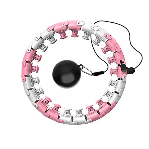 Smart Hula Hoop,24 secciones ajustable Masaje de neumáticos y 360 grados de masaje,Hula Hoop no Deja Caer artefacto de pérdida de Peso de Yoga Hula Hoop Equipo Deportivo Adecuado para Adultos y niños