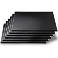 CyclingDeal 5/8" Thick High-Density Gym Floor Mats Tiles - 6 Pack 19.7”x19.7” Rubber Exercise Workout Equipment Ground Shock Absorbing Mat for Home Gym Garage - Black