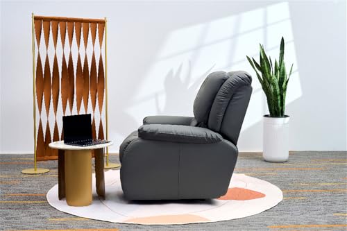 mymai Relaxsessel Fernsehsessel mit Liegefunktion Schlaffunktion Einzelsofa Ruhesessel mit Verstellbarer Beinablage Liegesessel mit Gepolsterte Kopfstütze, 97 x 70 x 110 cm - Grau – Bild 8