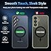 For Samsung Galaxy S23 FE Case 6.4'', Magnetic Galaxy S23 FE Case Compatible with Magsafe with Screen Protector [Military-Grade Protection] Shockproof Phone Case Samsung S23 FE Protective Cover, Black
