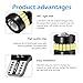 yorpyep 2 PCS Car T10 LED Marker Light, High-brightness Waterproof Bulb Suitable for License Plates Interiors Roofs Maps, 3014 18SMD Chipset Vehicle Replacement Bulb, for Most Cars, Trucks (White)