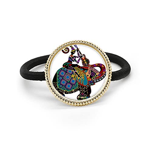 Tótem de elefante minorías de China coletero metal plateado