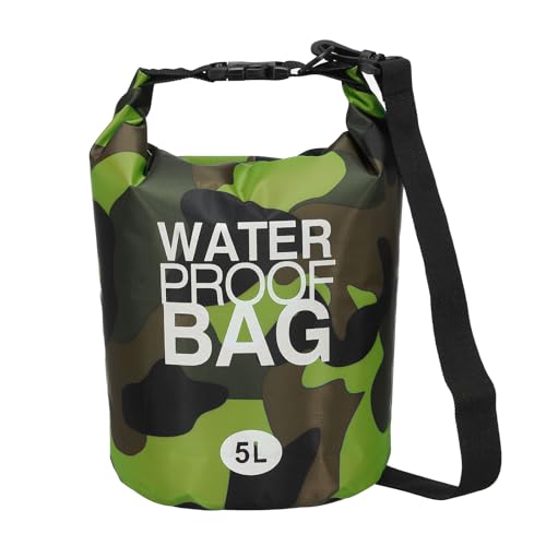 Bolsa seca impermeable YELARXI, 5 litros, camuflaje verde