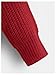 SweatyRocks Girl's Long Sleeve Drop Shoulder V Neck Button Front Ribbed Knit Cardigan Sweaters Red 10Y
